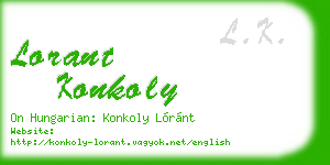 lorant konkoly business card